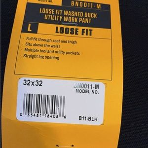 Men’s carhart black utility work pants